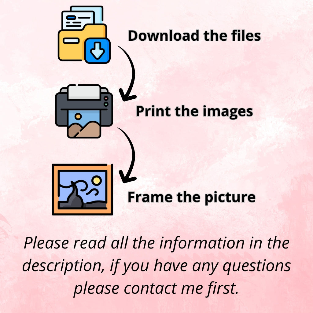 Download your digital art easily for your home decoration.