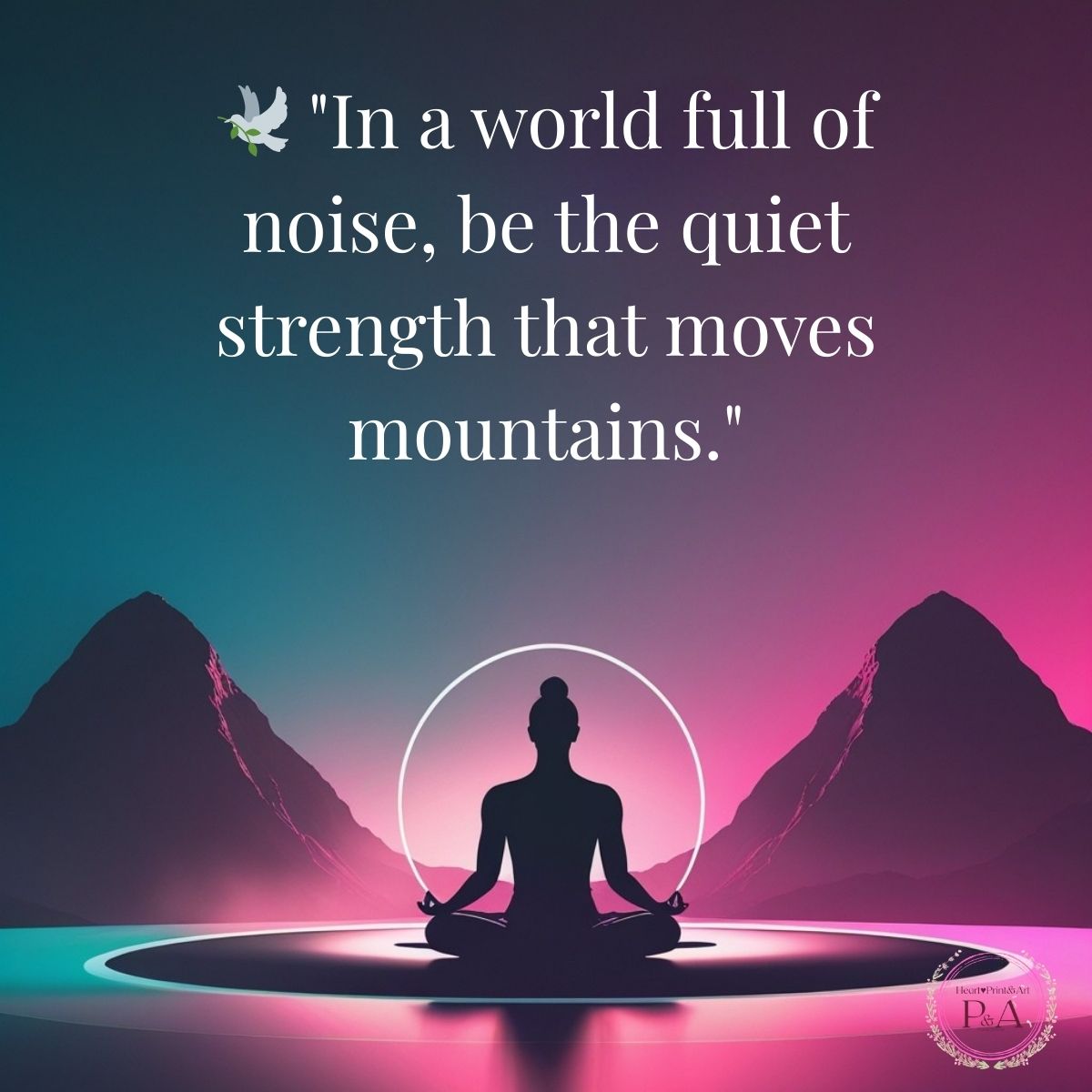 "Quiet Strength" – Boho Zen Inspirational Art - Free Digital Download