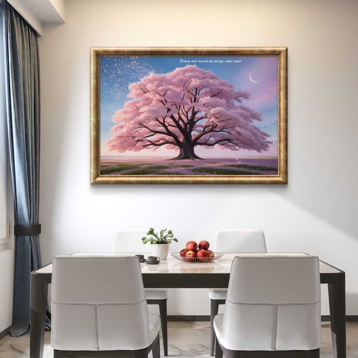Contemporary Cherry Blossom Tree Printable Wall Art for Home Decor. Digital Download!