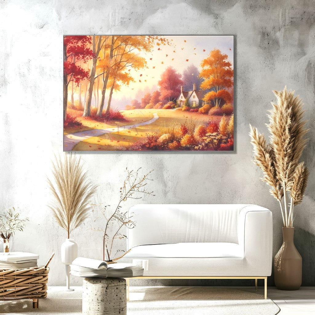 AI Generated Vintage Art Wall Decor, Gift for Nature Lovers