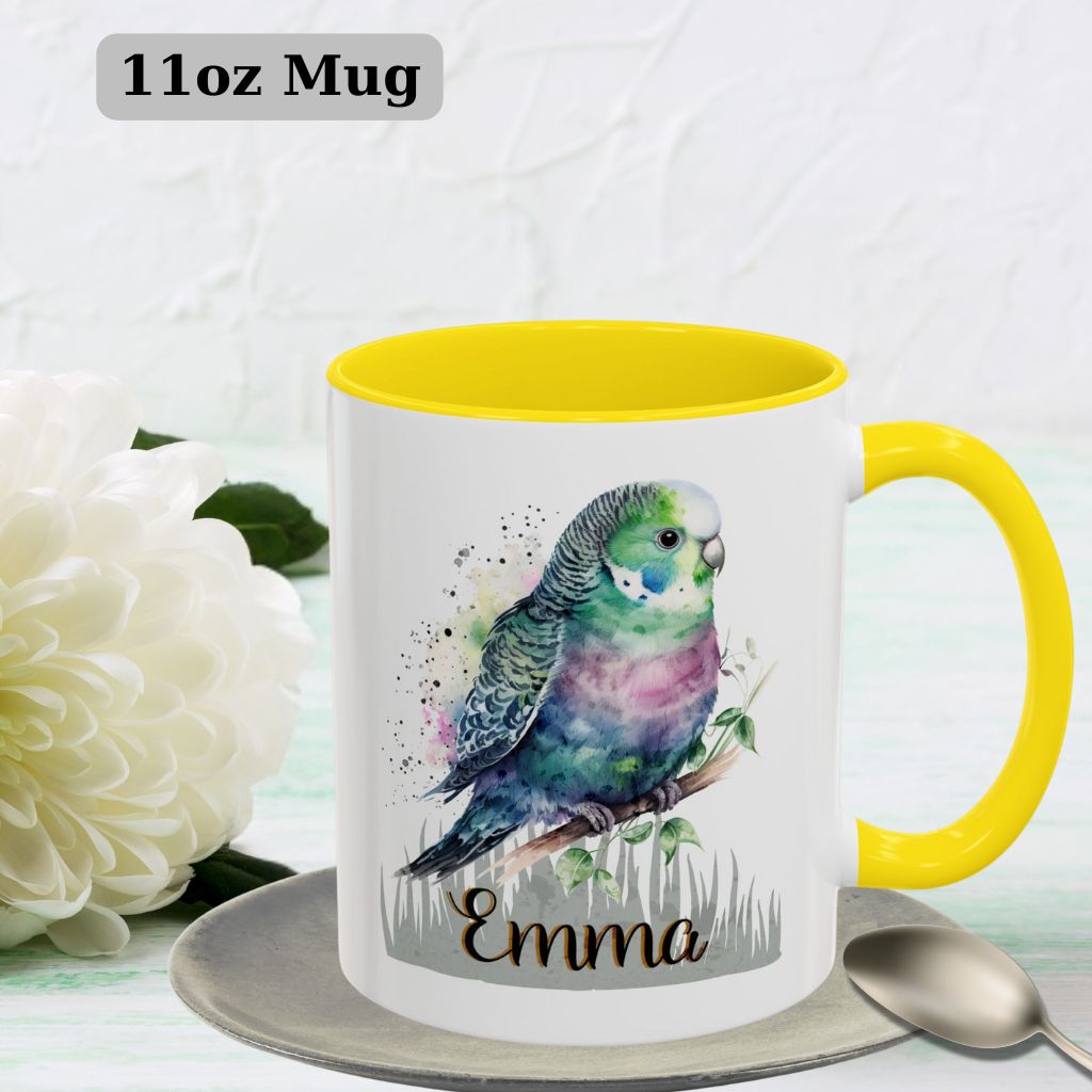 Unique 11oz gift mug with custom animal design and name customization