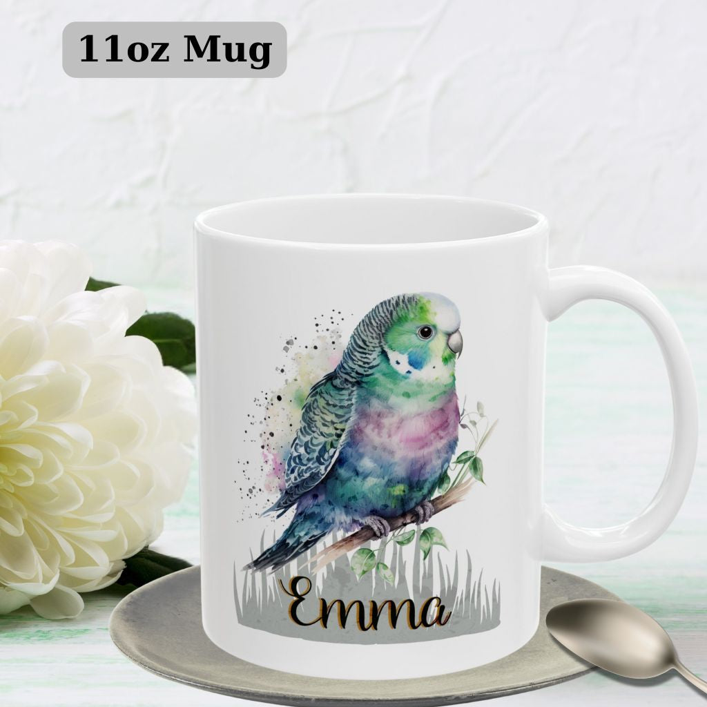 Double-Sided Personalized Watercolor Animal Mug with Name - Unique gifts for animal lovers