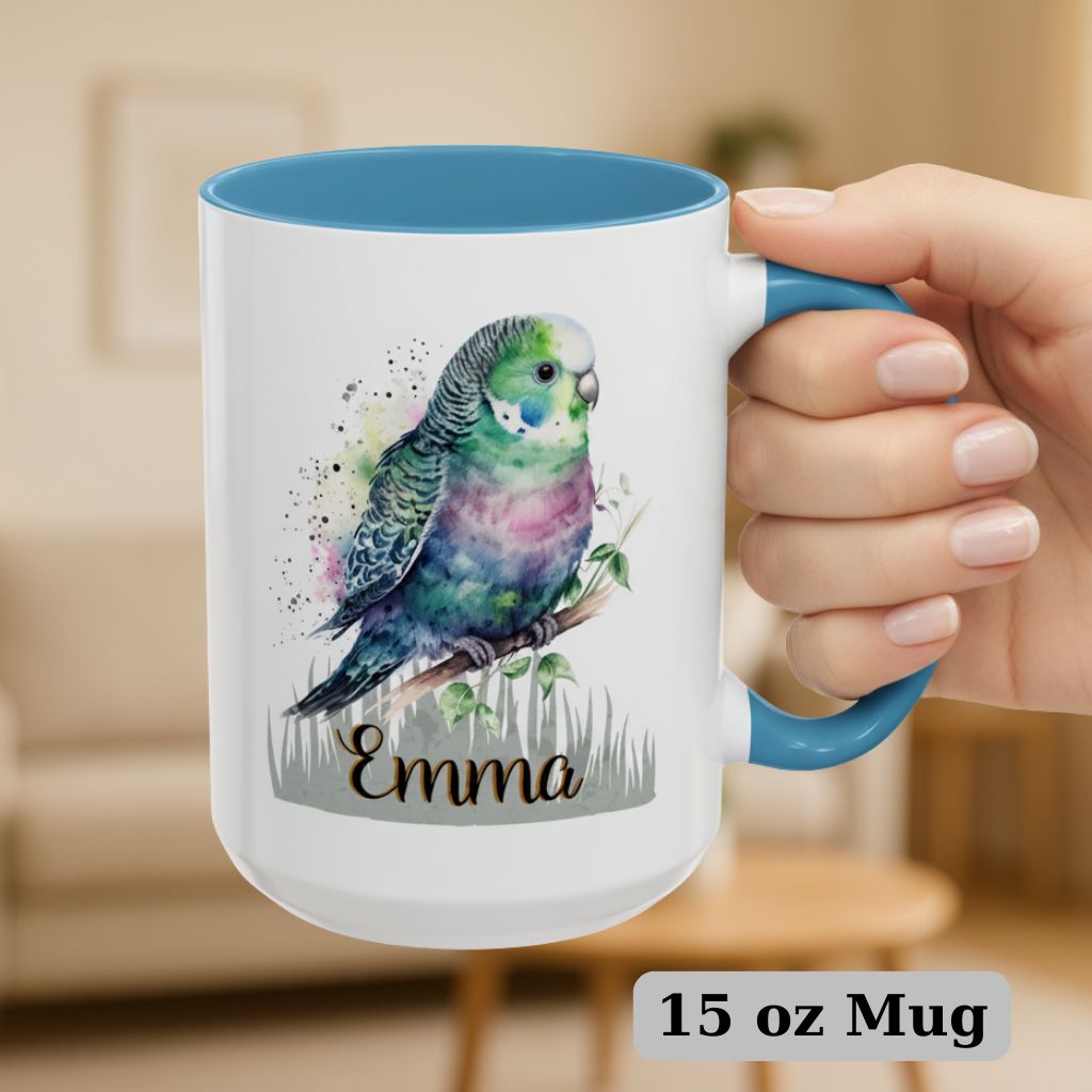 Large personalized gift mug 15oz featuring custom animal and recipient’s name