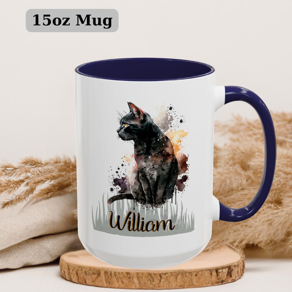 Large personalized gift mug 15oz featuring custom animal and recipient’s name