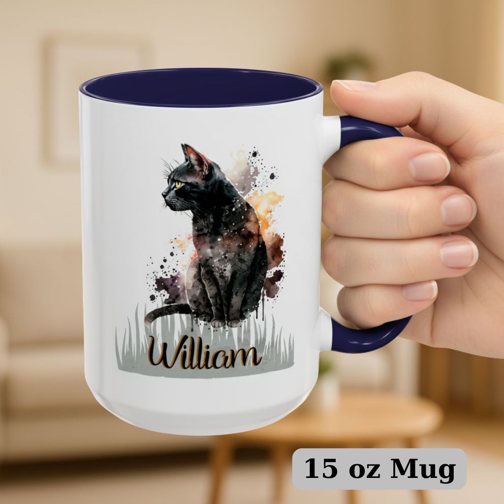 Large personalized gift mug 15oz featuring custom animal and recipient’s name