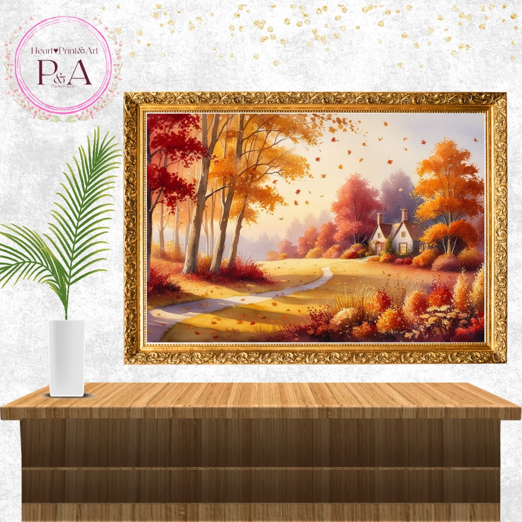 AI Generated Vintage Art Wall Decor, Gift for Nature Lovers