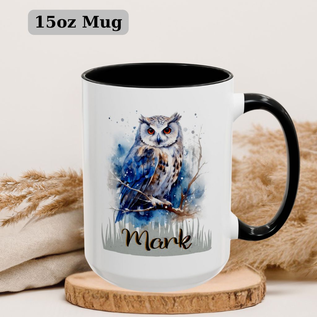 Large personalized gift mug 15oz featuring custom animal and recipient’s name